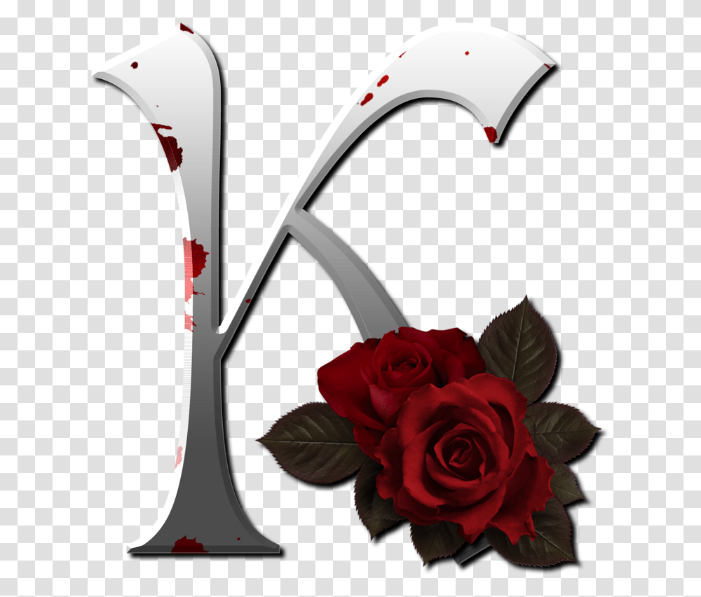 Background Gothic Clipart Letter K, Plant, Rose, Flower, Blossom Transparent Png