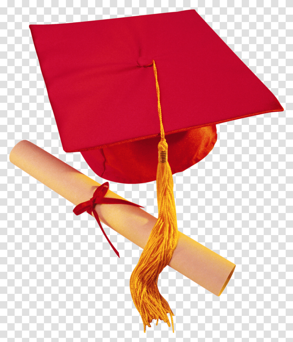 Background Graduation Cap Red, Lamp, Cross Transparent Png