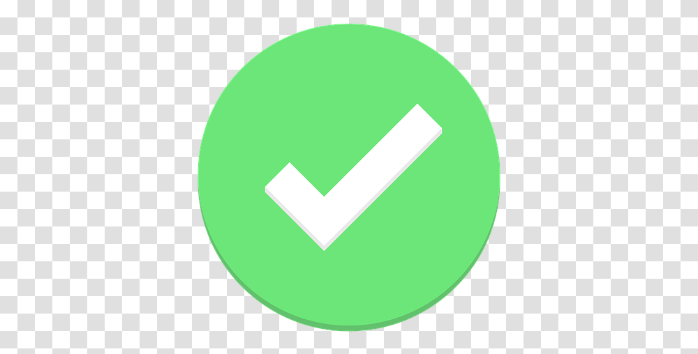 Background Green Check Icon, Recycling Symbol, Logo Transparent Png