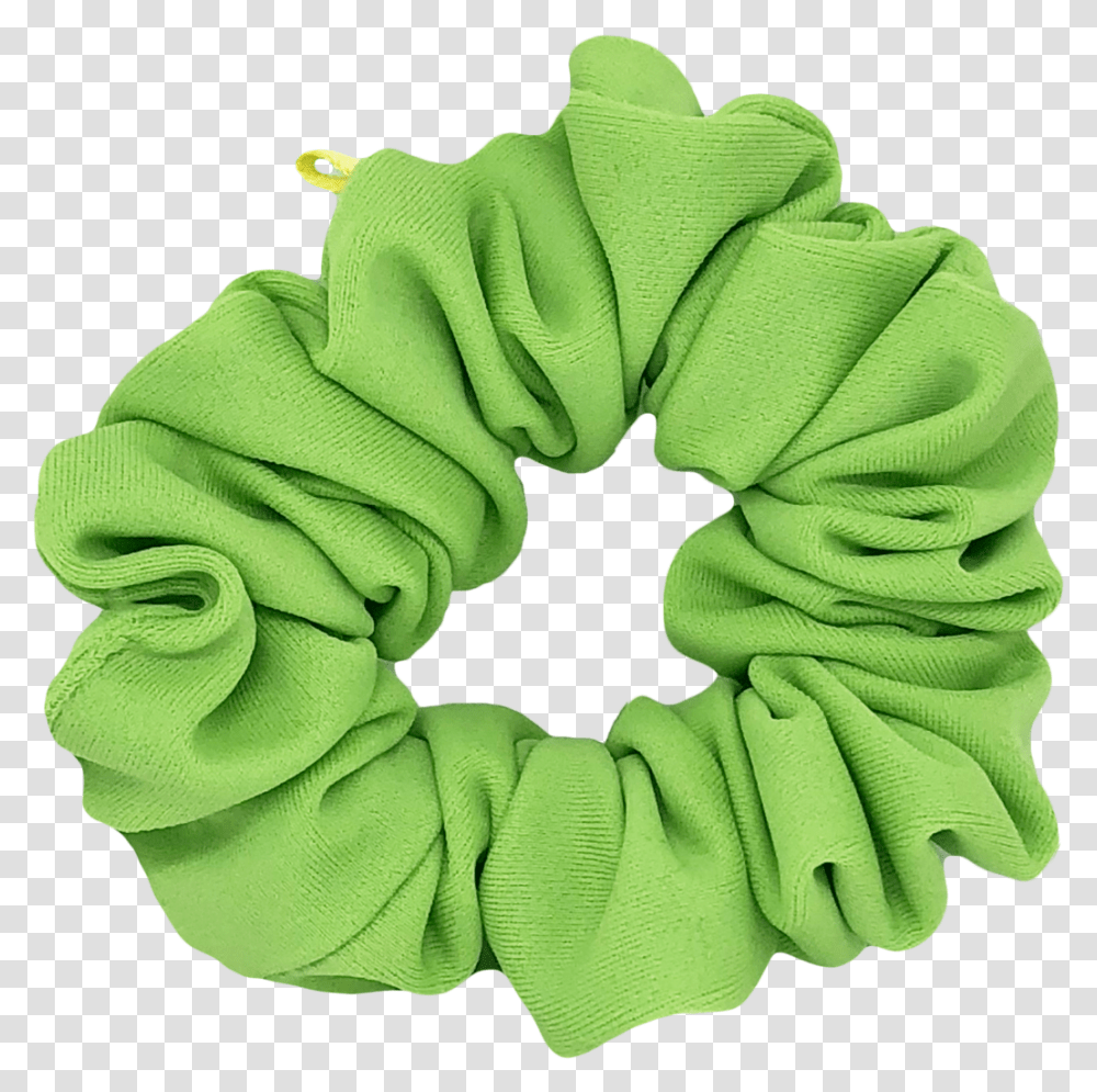 Background Green Scrunchie, Apparel, Hat, Towel Transparent Png