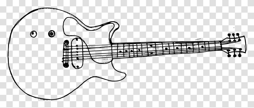 Background Guitar Drawing, Gray, World Of Warcraft Transparent Png