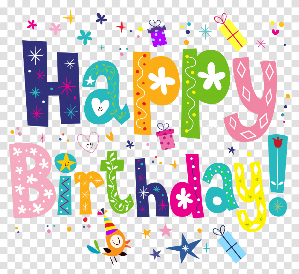 Background Happy Birthday, Alphabet, Text, Number, Symbol Transparent Png