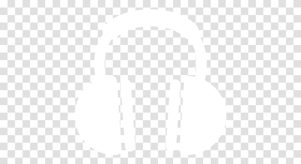 Background Headphone Icon White, Electronics, Headphones, Headset, Stencil Transparent Png