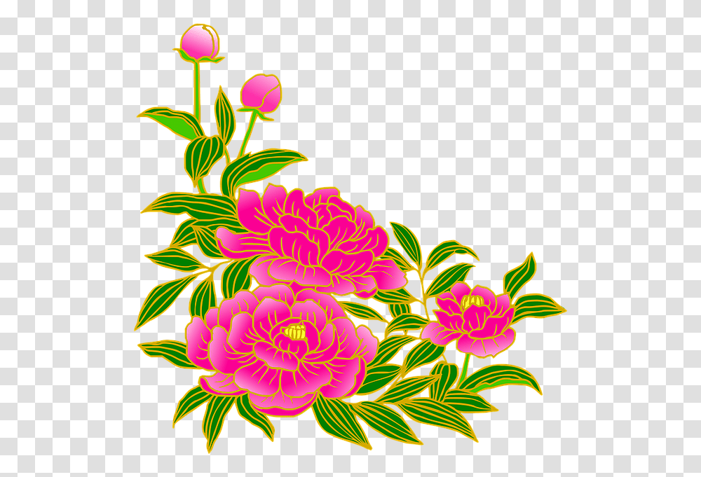 Background Hot Pink Flowers Clipart, Pattern, Floral Design, Plant Transparent Png
