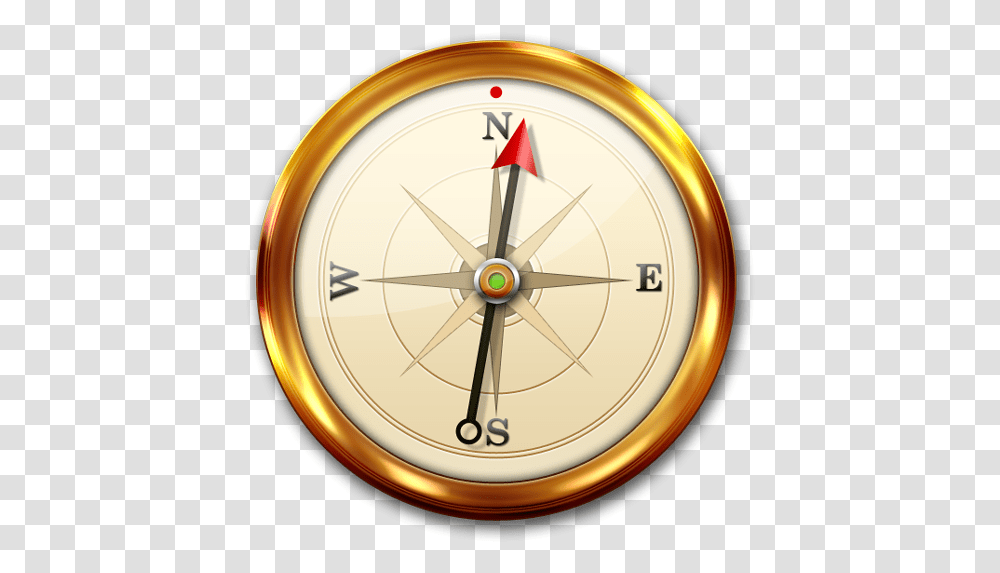 Background Icon Clock Gold, Clock Tower, Architecture, Building, Compass Transparent Png