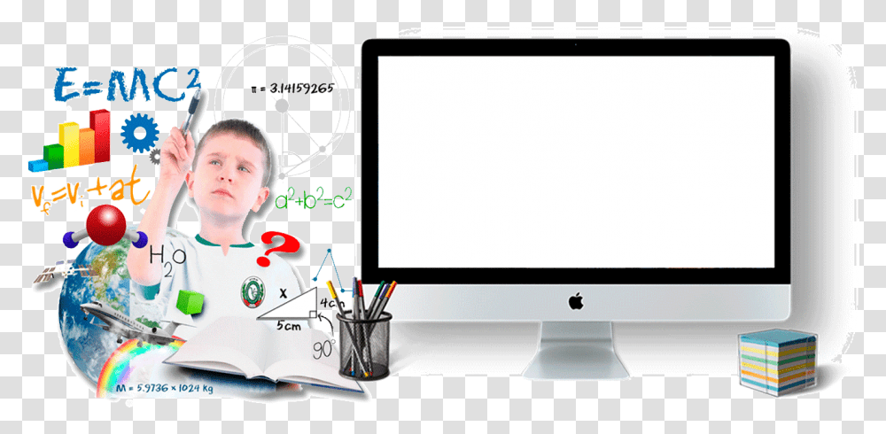 Background Image Child Science, Monitor, Screen, Electronics, Person Transparent Png