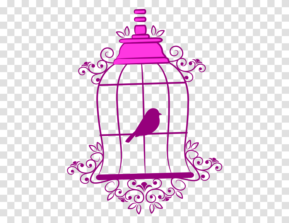 Background Image Free Line Drawing Bird Cage, Lantern, Lamp, Animal, Poster Transparent Png
