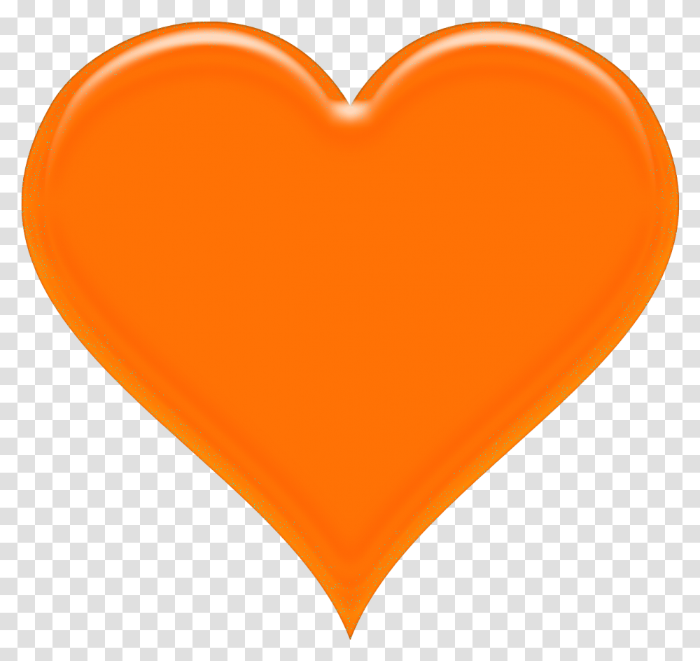 Background Image Orange Love Heart, Balloon, Pillow, Cushion Transparent Png