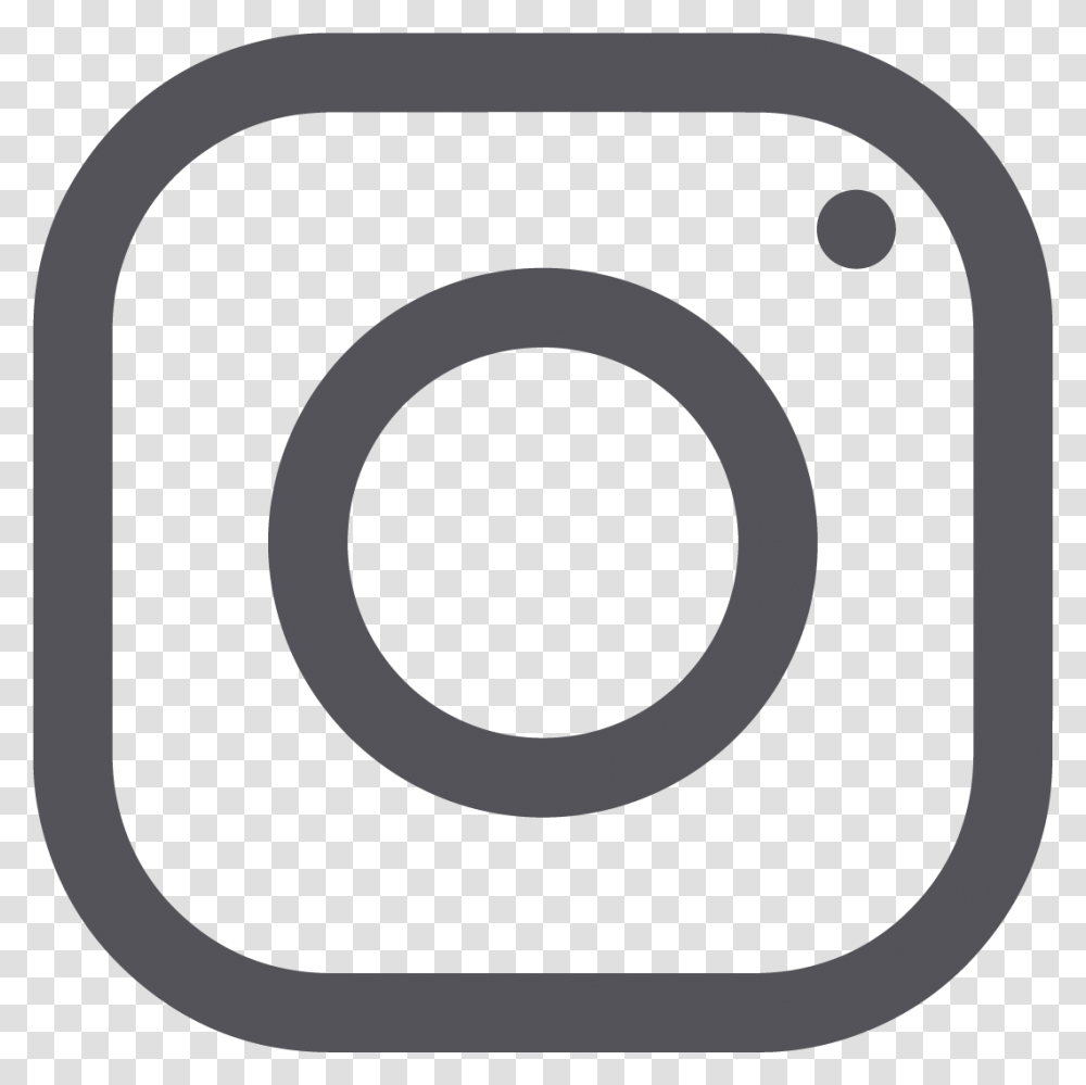 Background Instagram Logo Black And White, Gray Transparent Png