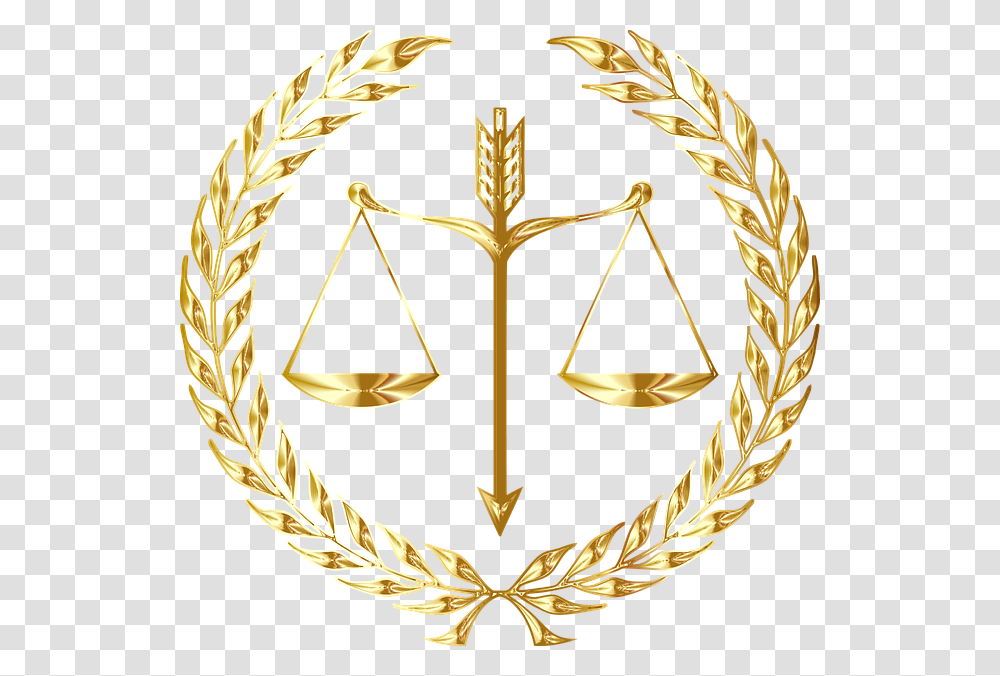 Background Justice Symbol, Gold, Chandelier, Lamp, Logo Transparent Png