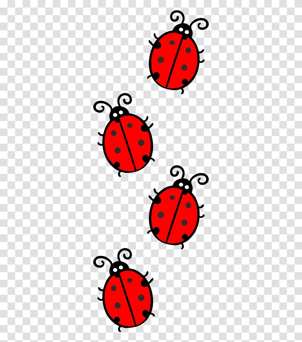 Background Ladybugs Clipart, Ornament, Poster, Advertisement, Pattern Transparent Png