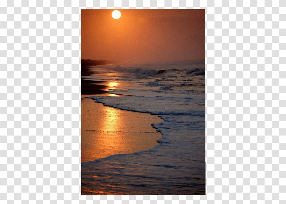Background Landscape Sun Sunset Ocean Sea Wallpaper Beautiful Sunrises In Emerald Isle Nc, Nature, Outdoors, Water, Shoreline Transparent Png