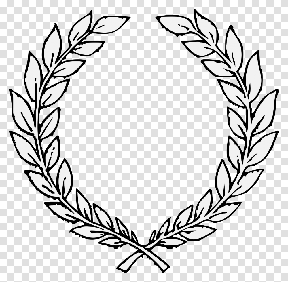 Background Laurel Wreath, Stencil, Emblem, Oval Transparent Png