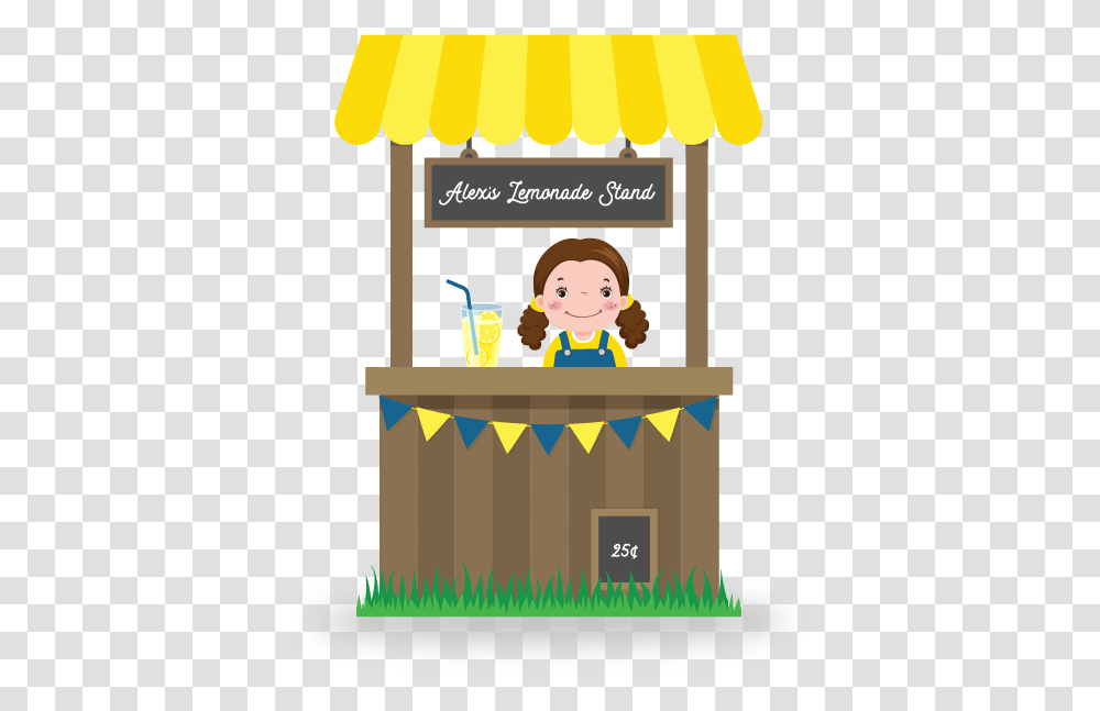 Background Lemonade Stand Clipart Clipart Lemonade Stand Free, Crowd, Birthday Cake, Food, Plant Transparent Png
