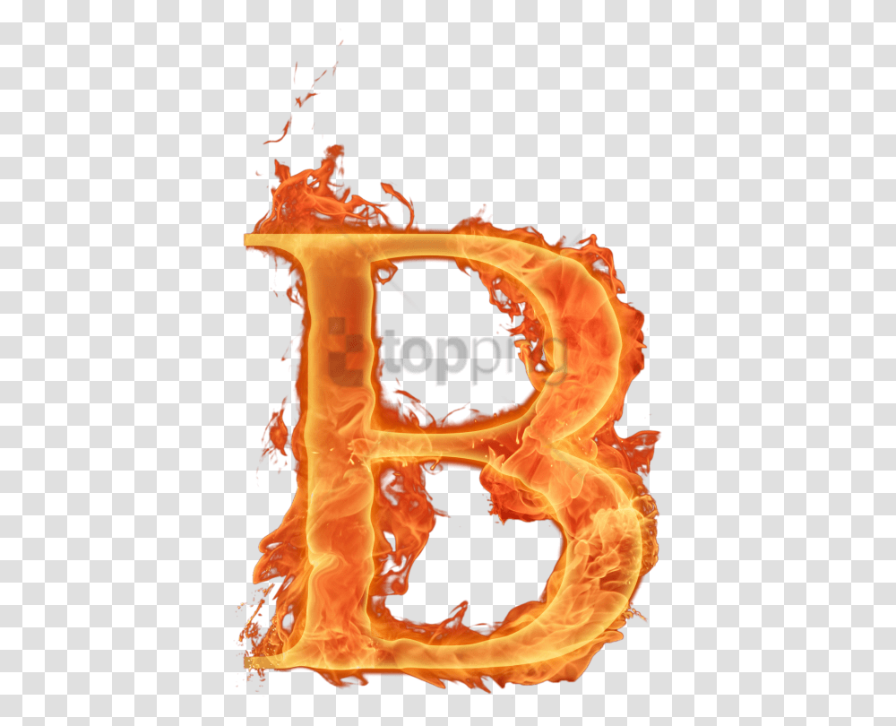 Background Letter B, Fire, Flame, Bonfire Transparent Png