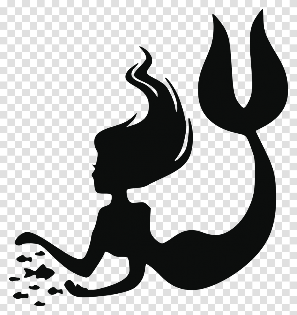 Background Mermaid Silhouette, Emblem, Arrow Transparent Png