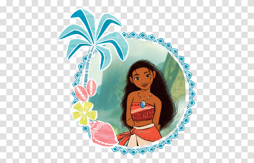 Background Moana Clipart, Person, Human, Floral Design Transparent Png