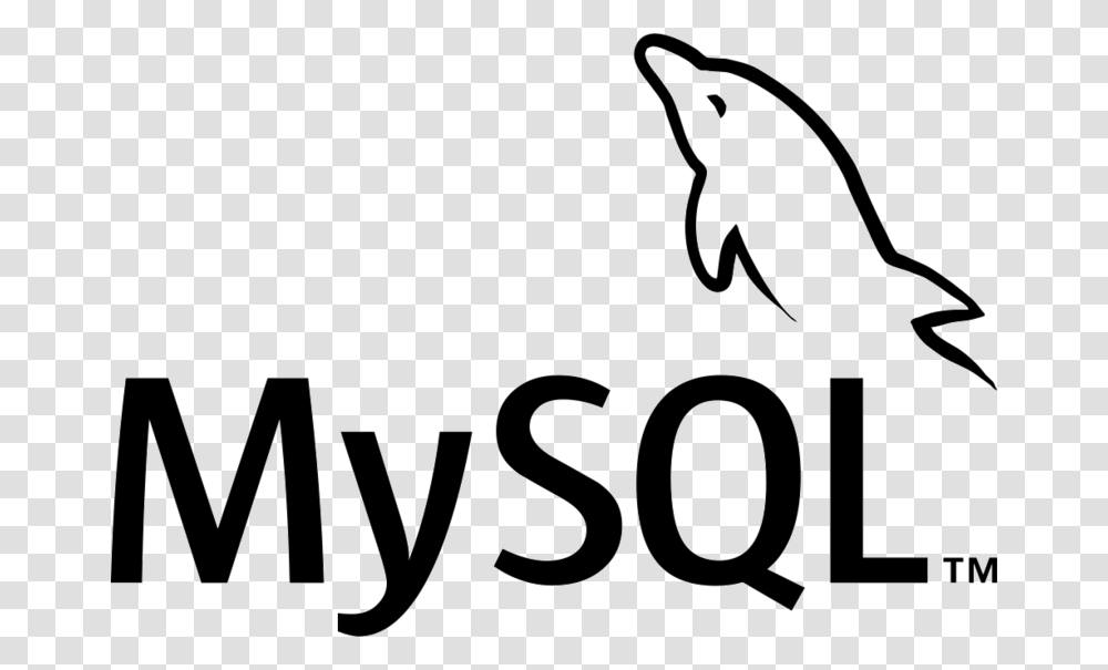 Background Mysql Logo My Sql Server Logo, Label, Alphabet, Mammal Transparent Png