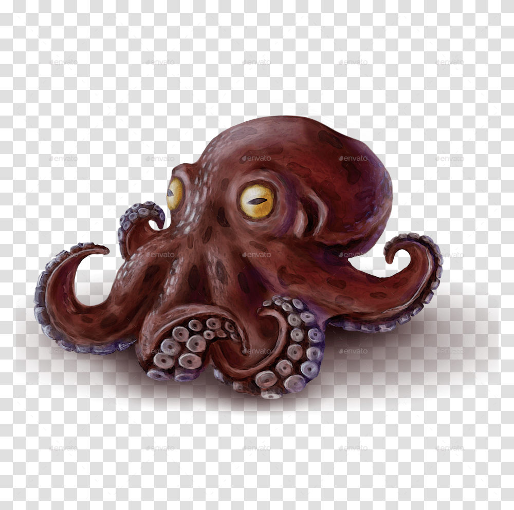 Background Octopus, Invertebrate, Animal, Sea Life Transparent Png