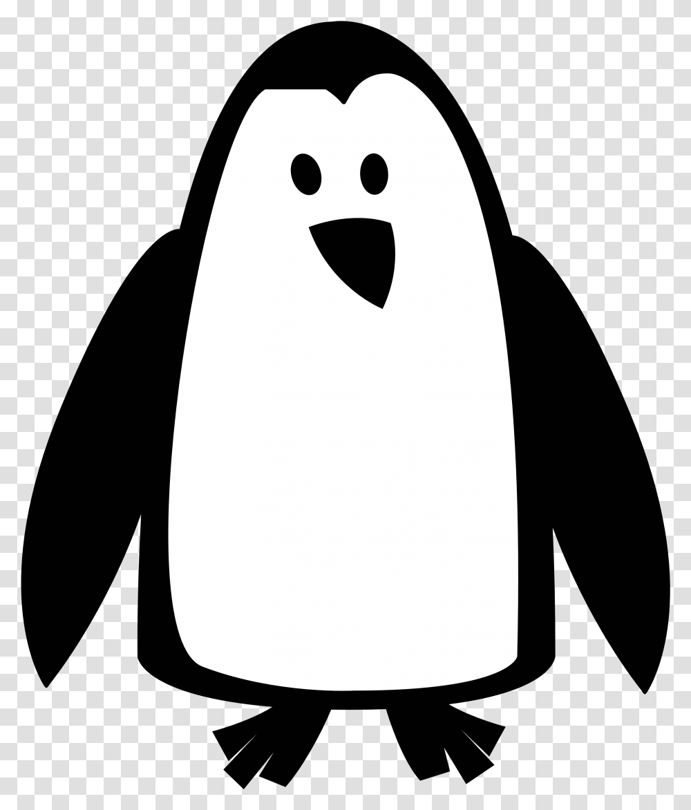 Background Penguin Clipart Black And White Penguins Black And White, Snowman, Winter, Outdoors, Nature Transparent Png