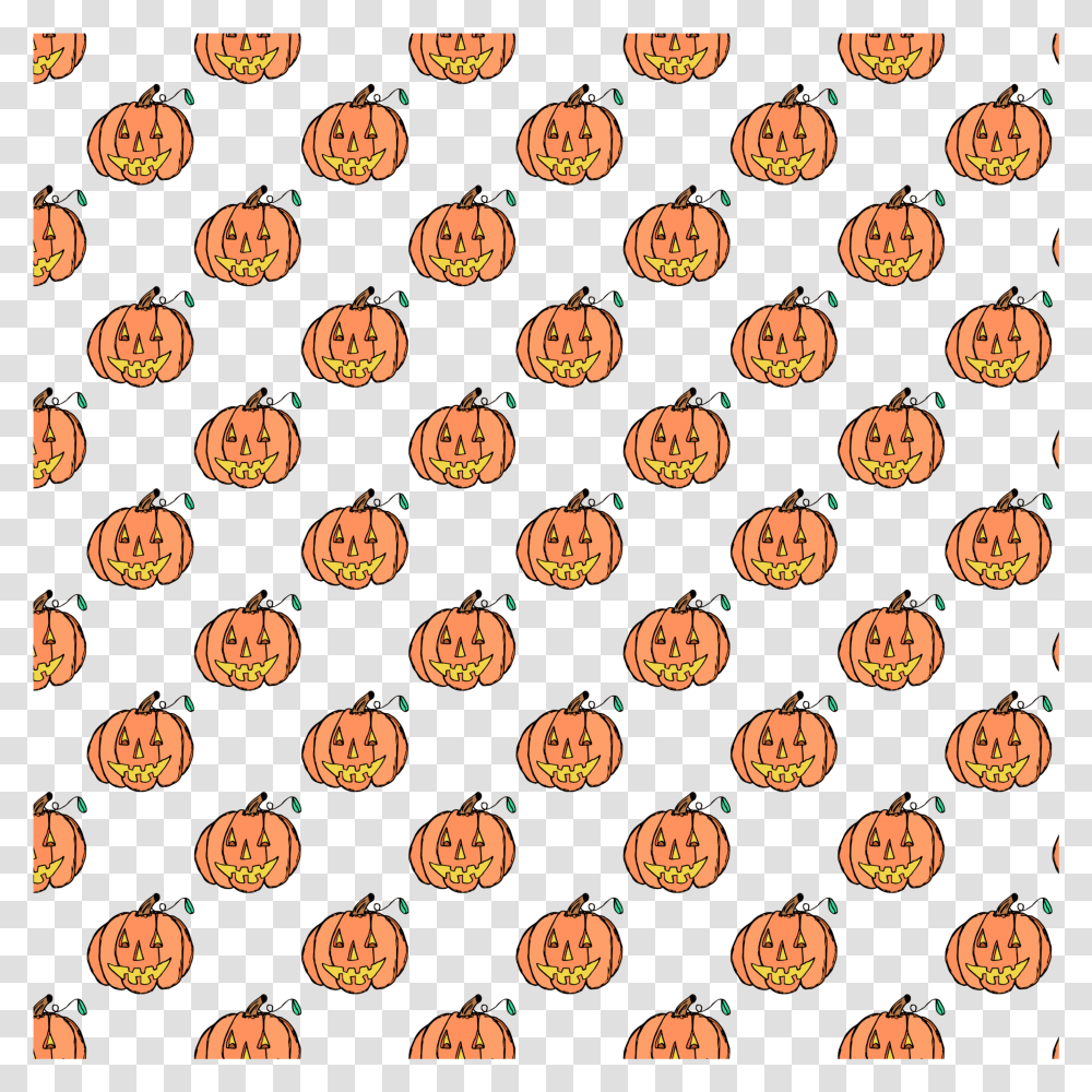 Background Pumpkins Orange Halloween Wallpaper Aesthetic Halloween Background, Pattern, Rug Transparent Png