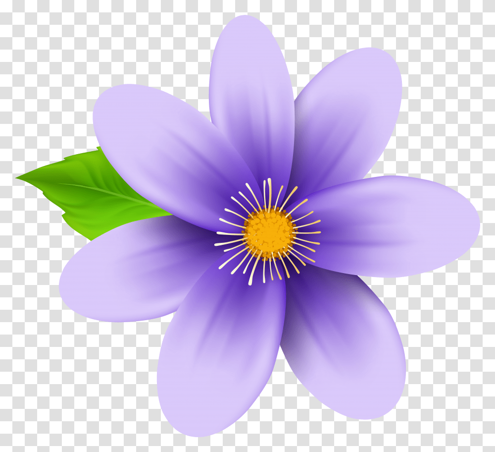 Background Purple Flower Clipart Transparent Png