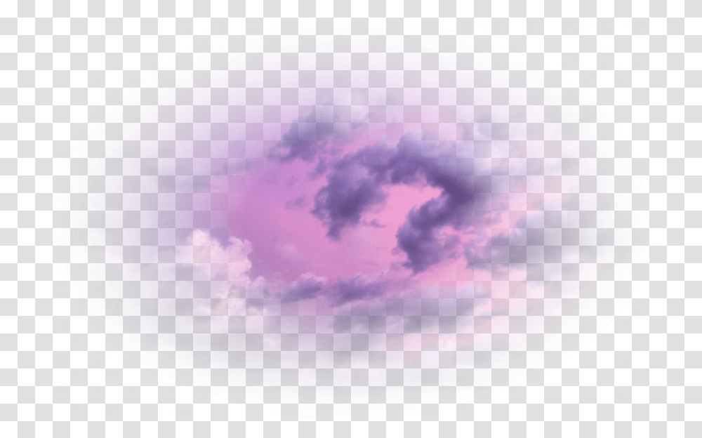 Background Purple Moon Heaven Sky Clouds Cloud Full Size Purple Aesthetic, Sphere, Nature, Outer Space, Astronomy Transparent Png