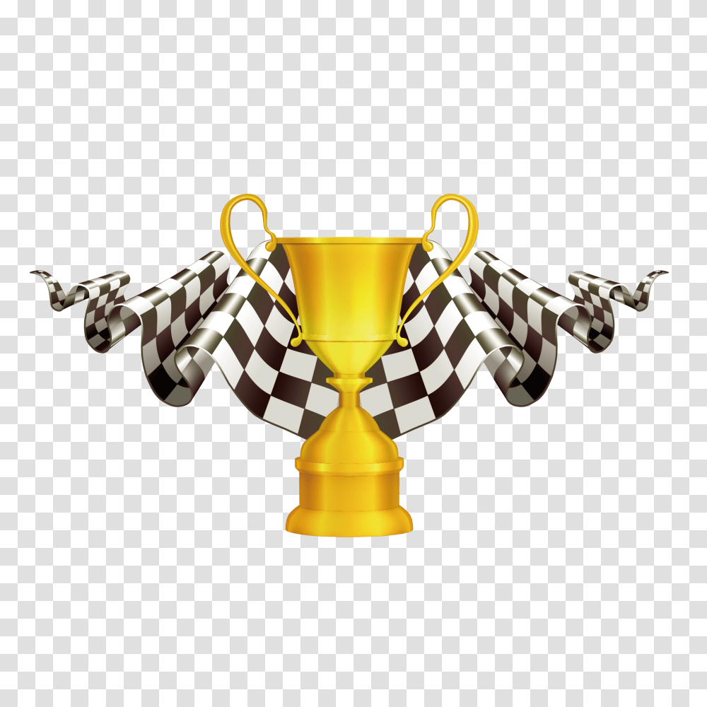 Background Racing Trophy Clipart Race Flag, Gold, Lamp, Pendant, Necklace Transparent Png