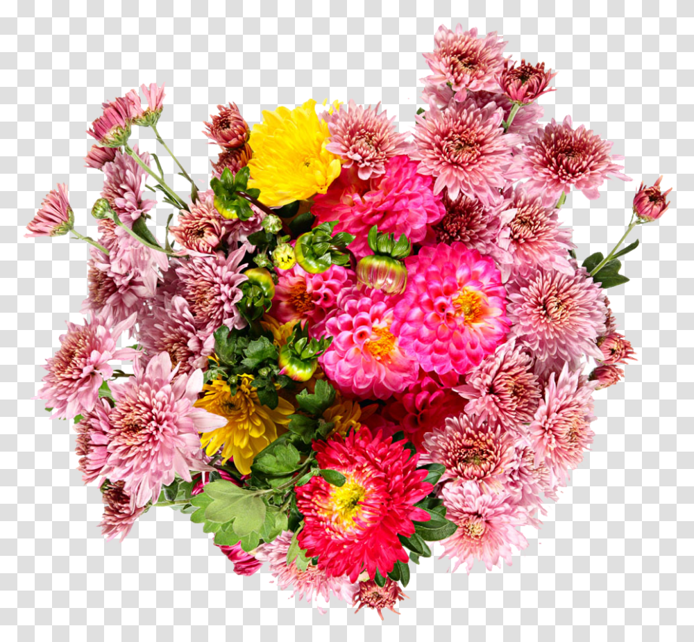 Background Real Lily Dahlia Zinnia Bouquet, Plant, Flower, Blossom, Flower Bouquet Transparent Png