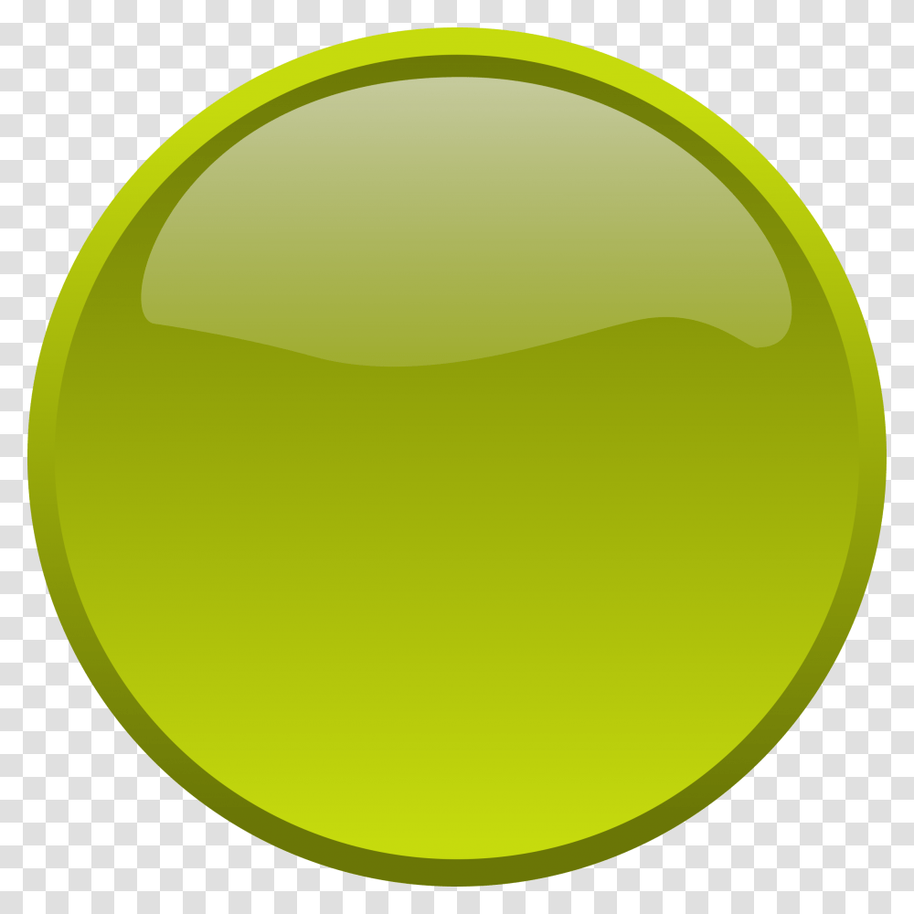Background Round Button, Green, Sphere, Tennis Ball, Sport Transparent Png