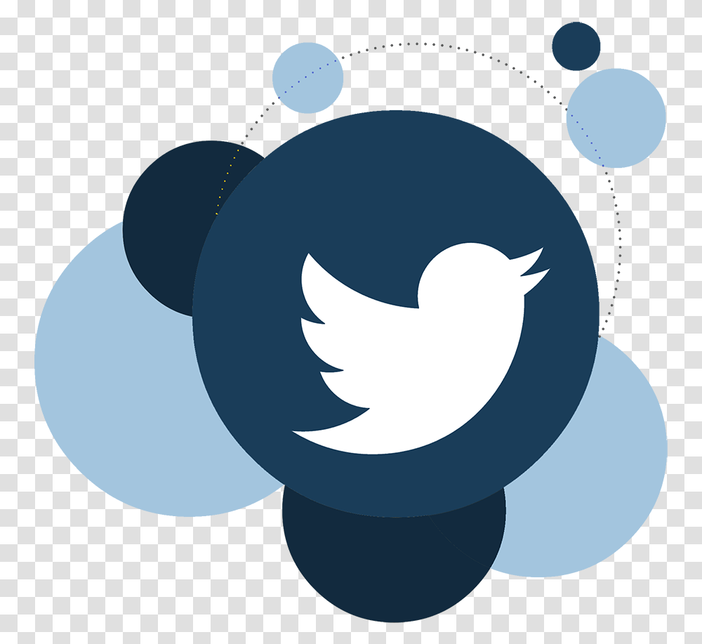 Background Round Twitter Logo Twitter Hitam, Bird, Animal Transparent Png