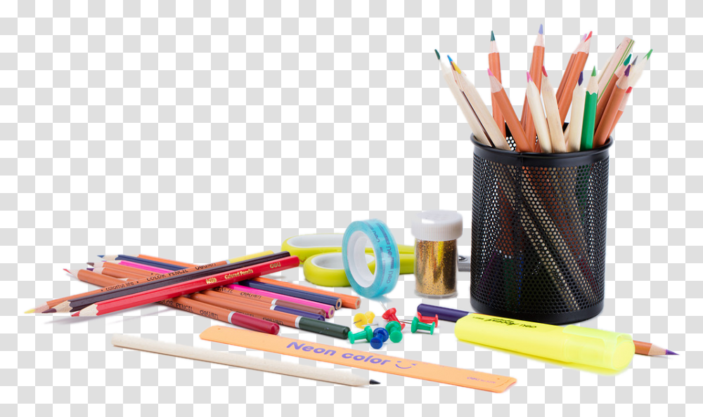 Background School Supplies, Pencil, Pencil Box Transparent Png