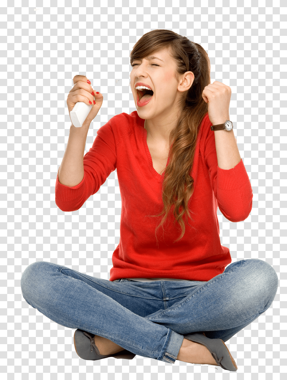 Background Screaming, Person, Sleeve, Female Transparent Png