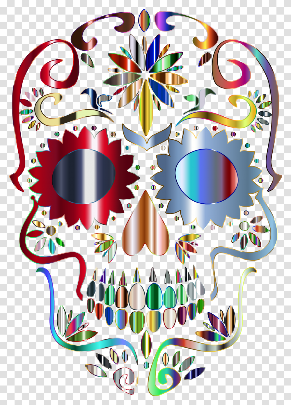 Background Skull Icon, Pattern, Floral Design Transparent Png