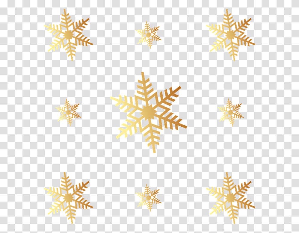 Background Snowflake Clipart, Star Symbol, Cross, Ornament, Gold Transparent Png