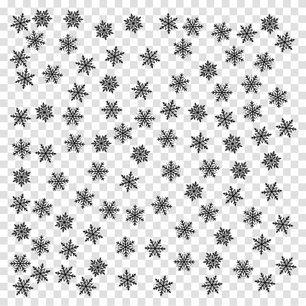 Background Snowflakes Christmas Pattern 4asno4i Black And White Snowflake Pattern, Gray Transparent Png