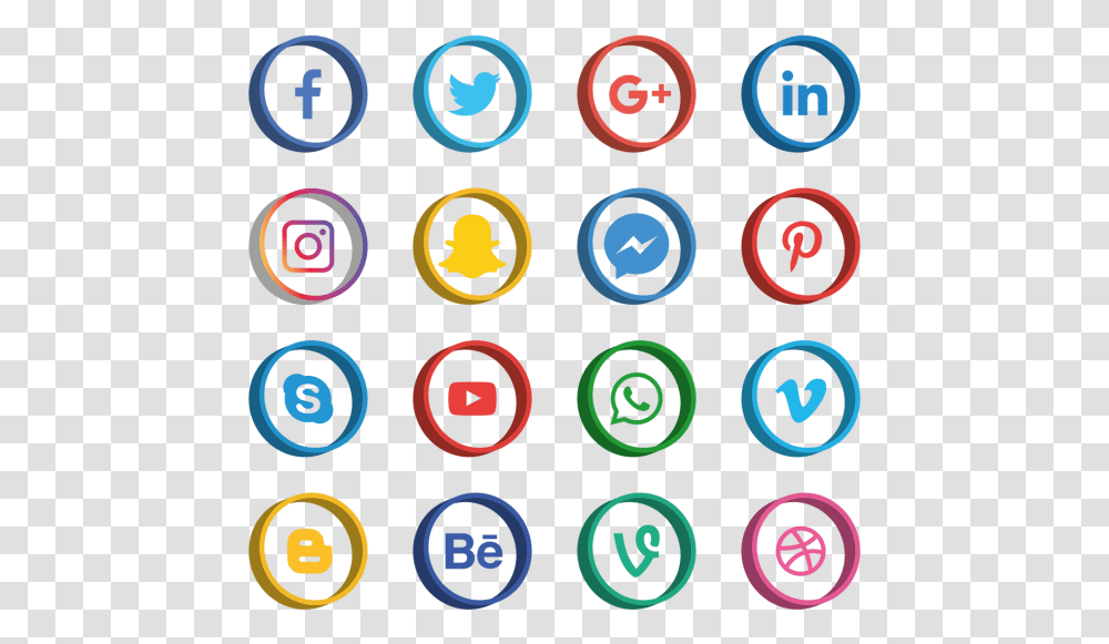 Background Social Media Icons Vector, Alphabet, Number Transparent Png