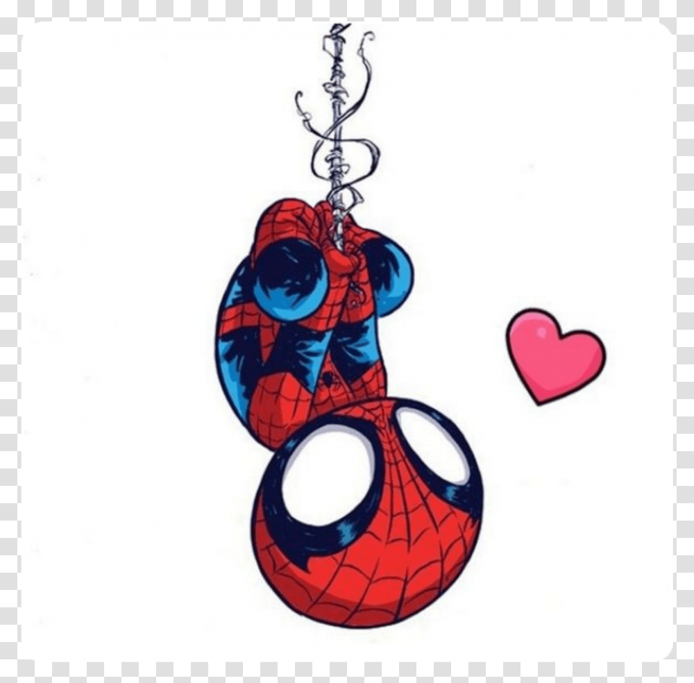 Background Stiker Back Movie Stikers S Hero Cute Cartoon Spider Man, Earring, Jewelry, Accessories, Accessory Transparent Png