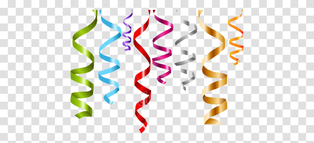 Background Streamers, Confetti, Paper Transparent Png