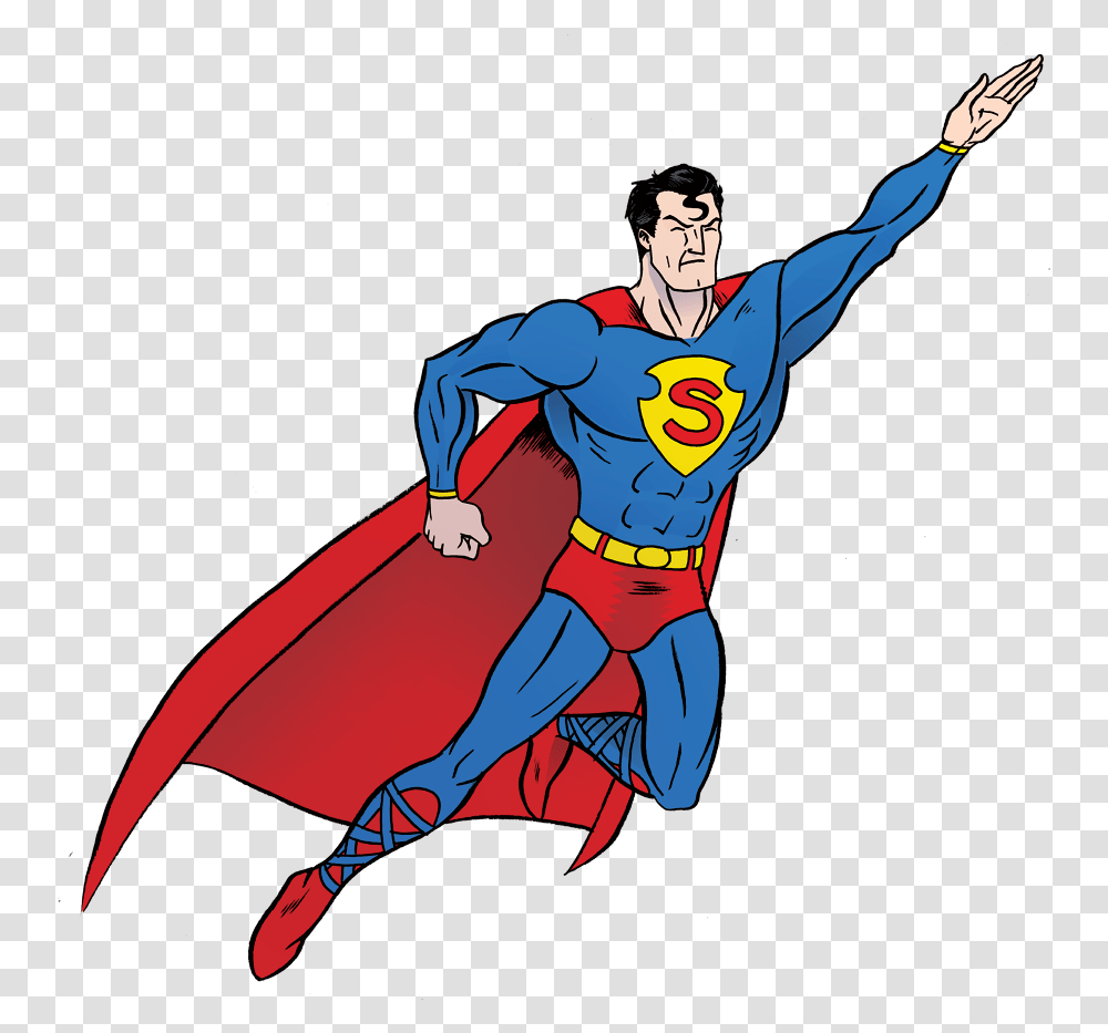 Background Superman Clipart, Person, Costume, Book Transparent Png