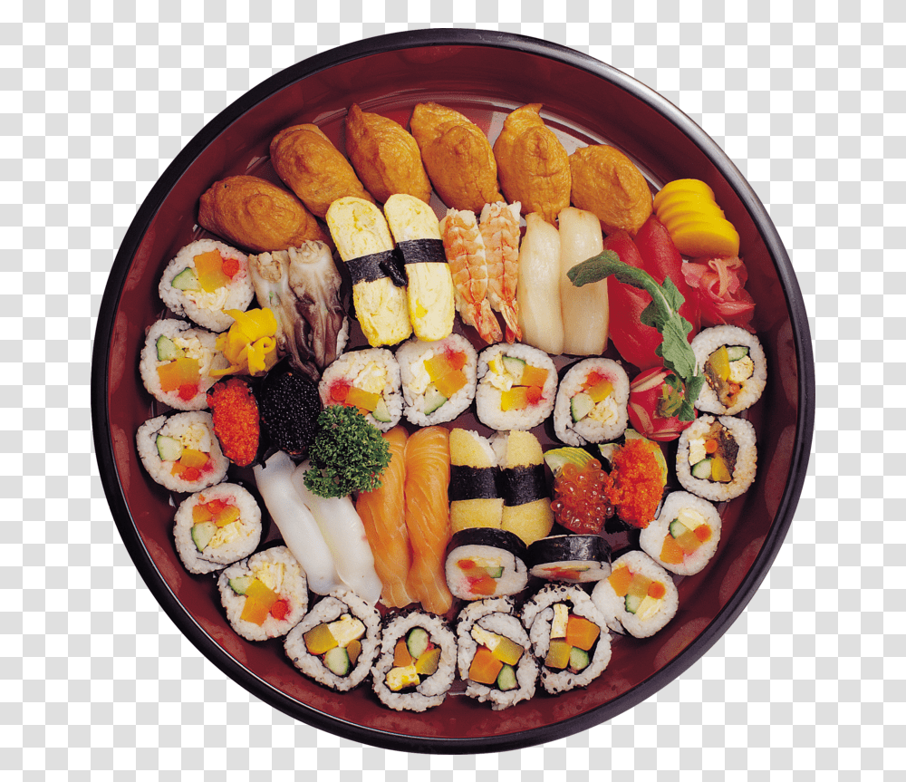 Background Sushi, Platter, Dish, Meal, Food Transparent Png