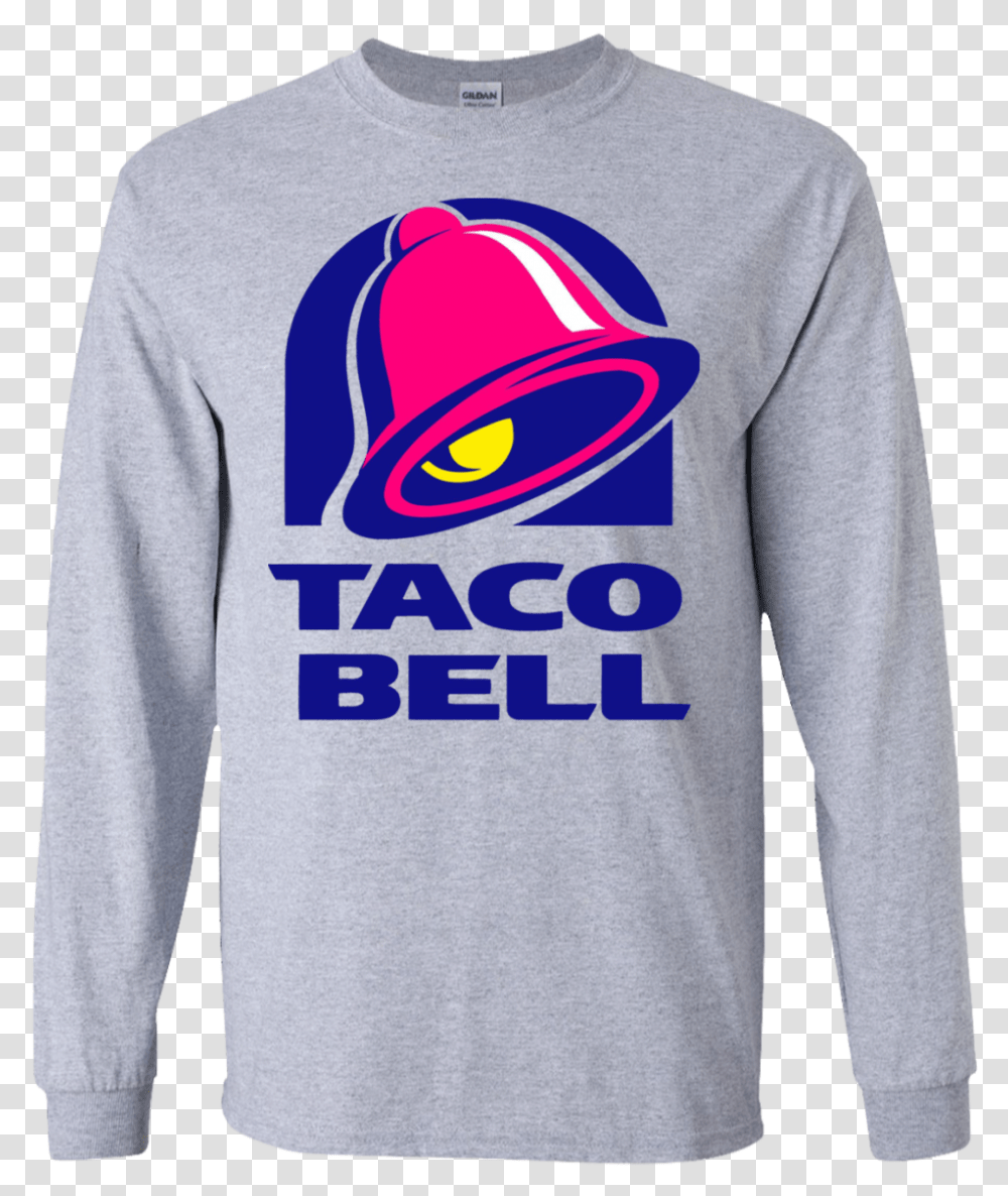 Background Taco Bell Logo, Apparel, Long Sleeve, Sweatshirt Transparent Png