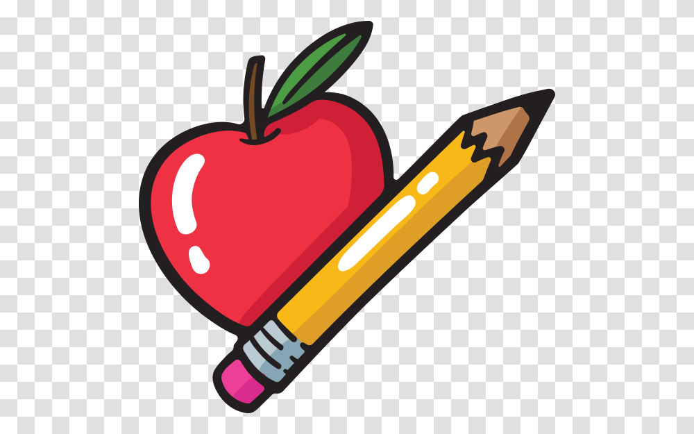 Background Teachers Apple Clip Art Background Teacher Clip Art, Pencil, Dynamite, Bomb, Weapon Transparent Png