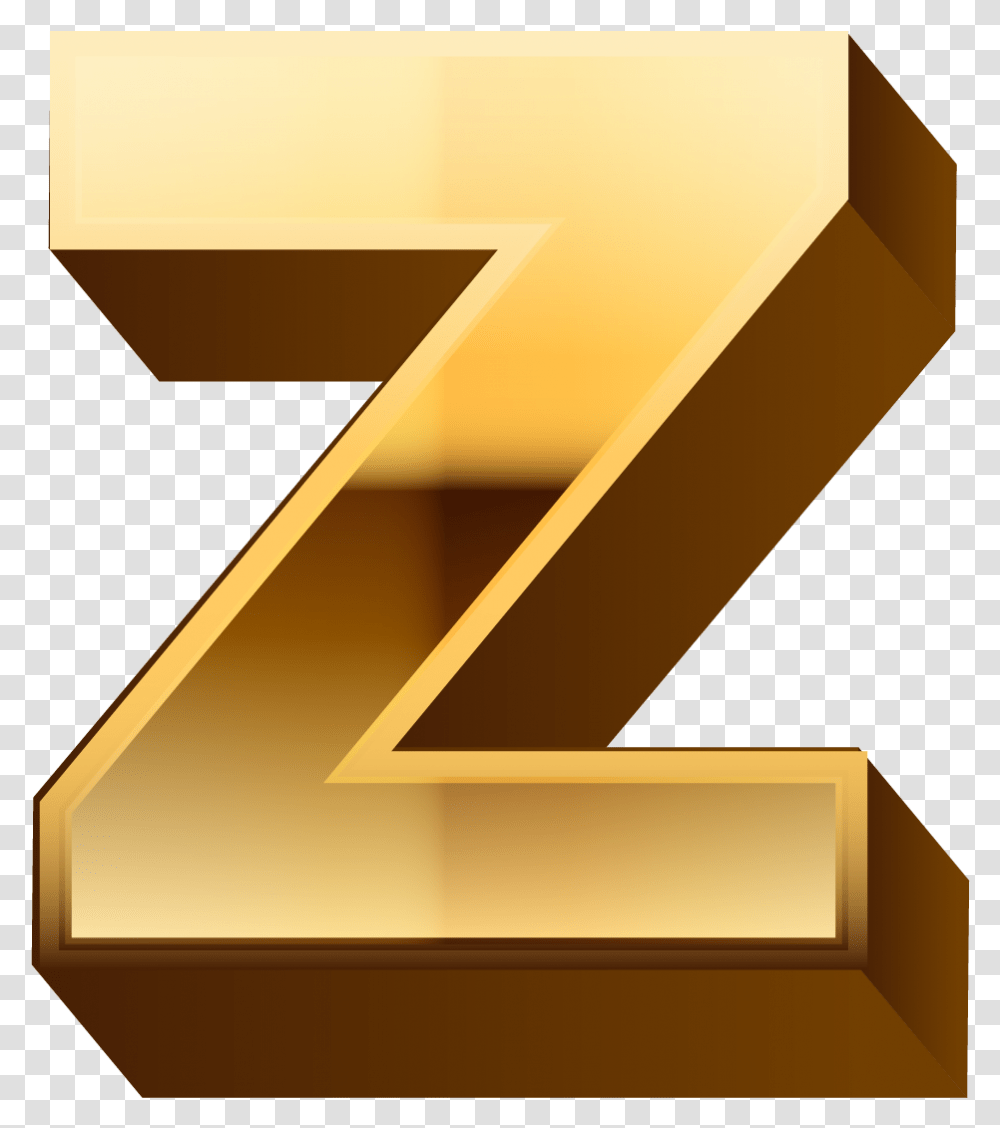Background The Letter Z, Number, Gold Transparent Png