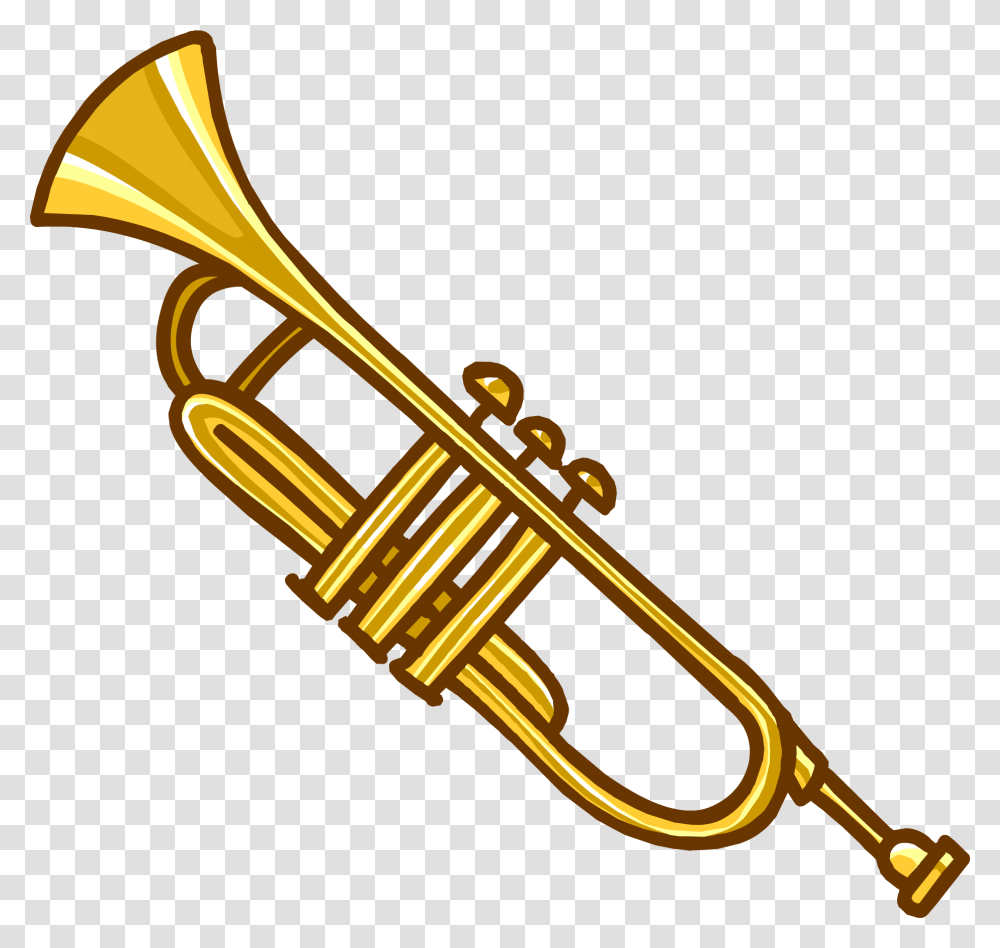 Background Trumpet Clipart, Horn, Brass Section, Musical Instrument, Cornet Transparent Png