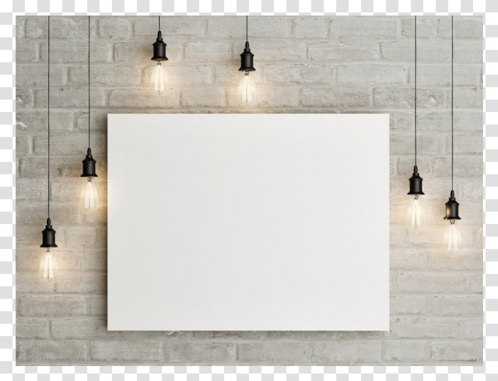 Background Wall Lights Canvas Frame, White Board, Interior Design, Indoors, Room Transparent Png