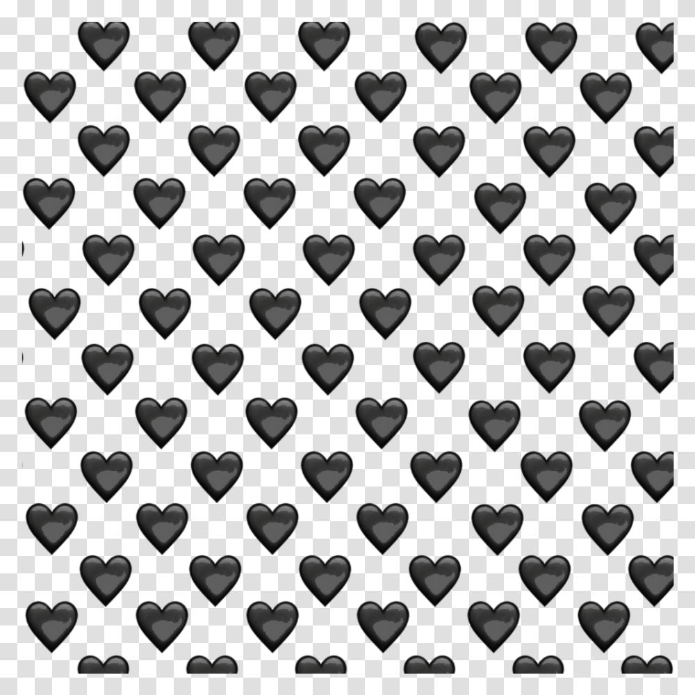 Background Wallpaper Black Heart Emoji Blackheart Lot Of Red Hearts Emoji, Rug, Sweets, Food Transparent Png