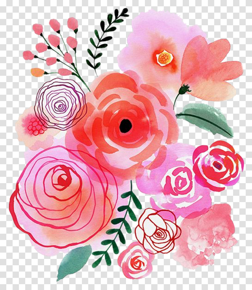 Background Watercolor Flower Clipart, Floral Design, Pattern, Plant Transparent Png