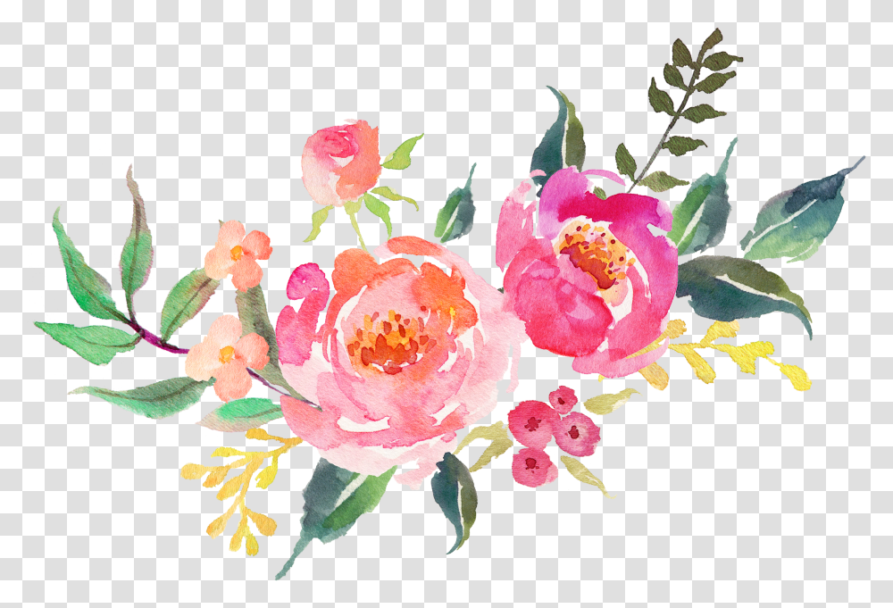 Background Watercolor Flowers, Plant, Floral Design, Pattern Transparent Png