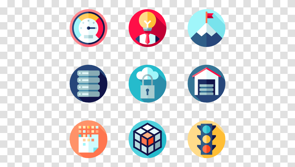 Background Web Data Icon, Rubix Cube, Pac Man Transparent Png